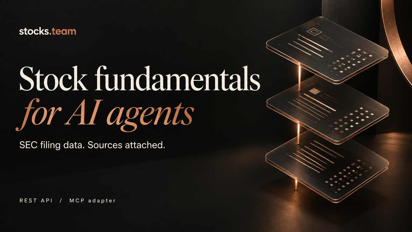 stocks.team — Stock fundamentals for AI agents. SEC filing data. Sources attached.